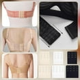 thumbnail image 6 of 6Pcs Women's Bra Extenders 3/4 Hooks 3 Rows Spacing Bra Extender Strap White Antique White Black Bra Band Strap Extensions, 6 of 6