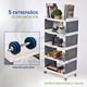 thumbnail image 5 of Estante Organizador con 5 Repisas, Incluye Ruedas Giratorias, Anaquel de Almacenamiento Multipropósito de 5 Pisos para Ahorrar Espacio en Hogar, Escuela, Oficina, Cocina, Baño, Habitación, 5 of 9