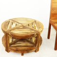 thumbnail image 5 of Strata Furniture 18x15" Traditional Wood Shower Stool/Corner Table in Natural, 5 of 5