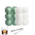 thumbnail image 2 of QINXIN Silicone 6 Grid Diamond Ice Cube Mold With Covers Homemade Reusable Easy Release Ice Ball Maker, 2 of 7