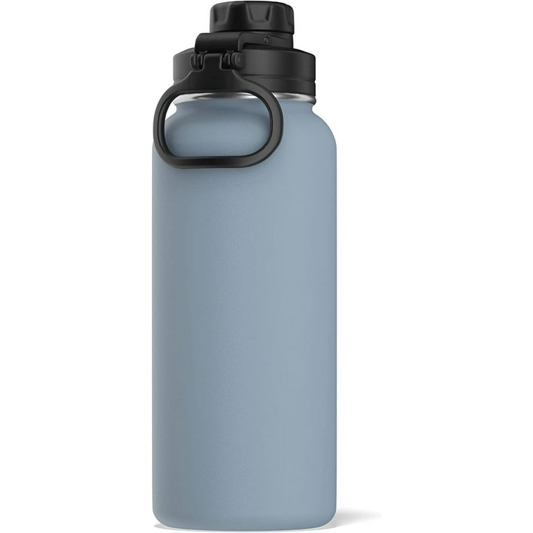 HydraPeak Light Blue Water Bottle Insulated Stainless Steel 32 Oz. USED