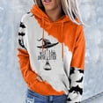 thumbnail image 2 of WEIWEN Halloween Hoodies for Women Funny Yes I Can Drive A Stick Witch Broom Print Halloween Sweatshirt for Women Color Block Hooded Pullover Tops Womens Fall Fashion Clothing White, XXL, 2 of 4
