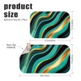 thumbnail image 3 of Green and Gold Marble Pattern Bath Mat Set Of 2,Non-Slip Rug for Bathroom,Kitchen,Bedroom,Entrance, 30x17 and 23.5x15.7 Inches, 3 of 5