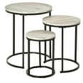 thumbnail image 1 of HOMCOM Nesting Tables Set of 3, Round Coffee Table, Stacking Side Tables, 1 of 9