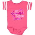 thumbnail image 3 of Inktastic My Grandpa Loves Me with Hearts and Kiss Boys or Girls Baby Bodysuit, 3 of 5