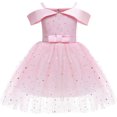 thumbnail image 1 of GHSDFBB Robe Fille pour Anniversaire Mariage Fête Occasion Spéciale Sequins Tulle Robe Princesse 3-10 Ans, 1 of 7
