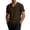 Coffee, variant on Linen Cotton T Shirts For Men Summer V Neck Short Sleeve Casual Resort Vacation Ready Daily Wardrobe Street Style Relaxed Chic Travel Beach Brunch