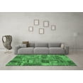 thumbnail image 3 of Ahgly Company Indoor Round Abstract Emerald Green Contemporary Area Rugs, 8' Round, 3 of 4