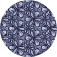 thumbnail image 1 of Ahgly Company Machine Washable Indoor Round Transitional Midnight Blue Area Rugs, 7' Round, 1 of 7