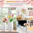 thumbnail image 7 of Happon 5 Pack Vases for Flowers,Plastic Vases,Vase White, Decorative Flowers Vase,Suitable for Grass, Table Decor Vases for Living Room and Bedroom, 7 of 7