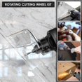 thumbnail image 3 of HLONK Roue de Coupe pour Outil Rotatif Robuste Roue de Coupe Multifonction Compacte Efficace Disque de Coupe en Verre avec Tige et Roues de Meulage pour Outil Pneumatique, 3 of 10