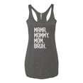 thumbnail image 2 of Wild Bobby, Mama. Mommy. Mom. Bruh. Mother's Day Tri-Blend Racerback Tank Top, Premium Heather, Medium, 2 of 6