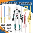 thumbnail image 2 of Falandi T13 Figura de acción ya ensamblada Juego de figuras de acción Titan 13 multicolor Maniquí con sable láser Impreso en 3D T 13 Lucky Robo Nova 13 Figuras de acción Figura De Acci?N T13 (White-Gr, 2 of 5