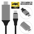 thumbnail image 2 of Cable USB tipo C Miuline, cable para TV HD, cable de pantalla apto para Android, cable HDMI para TV móvil tipo C apto para teléfono Android a TV., 2 of 8