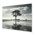 thumbnail image 2 of Designart "Silent Horizon with Cattle IV" Animals Metal Wall Decor, 2 of 5