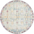 thumbnail image 1 of Unique Loom 3134293 8 x 8 ft. Harmony Austin Round Rug, Blue, 1 of 1