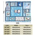 thumbnail image 3 of Cute Penguin Blanket Gifts For Kids Adults - Lightweight Throw Blanket For Bedroom Living Room Decor Soft Fuzzy Fleece Cozy Plush Bed Couch 50"X40", 3 of 7