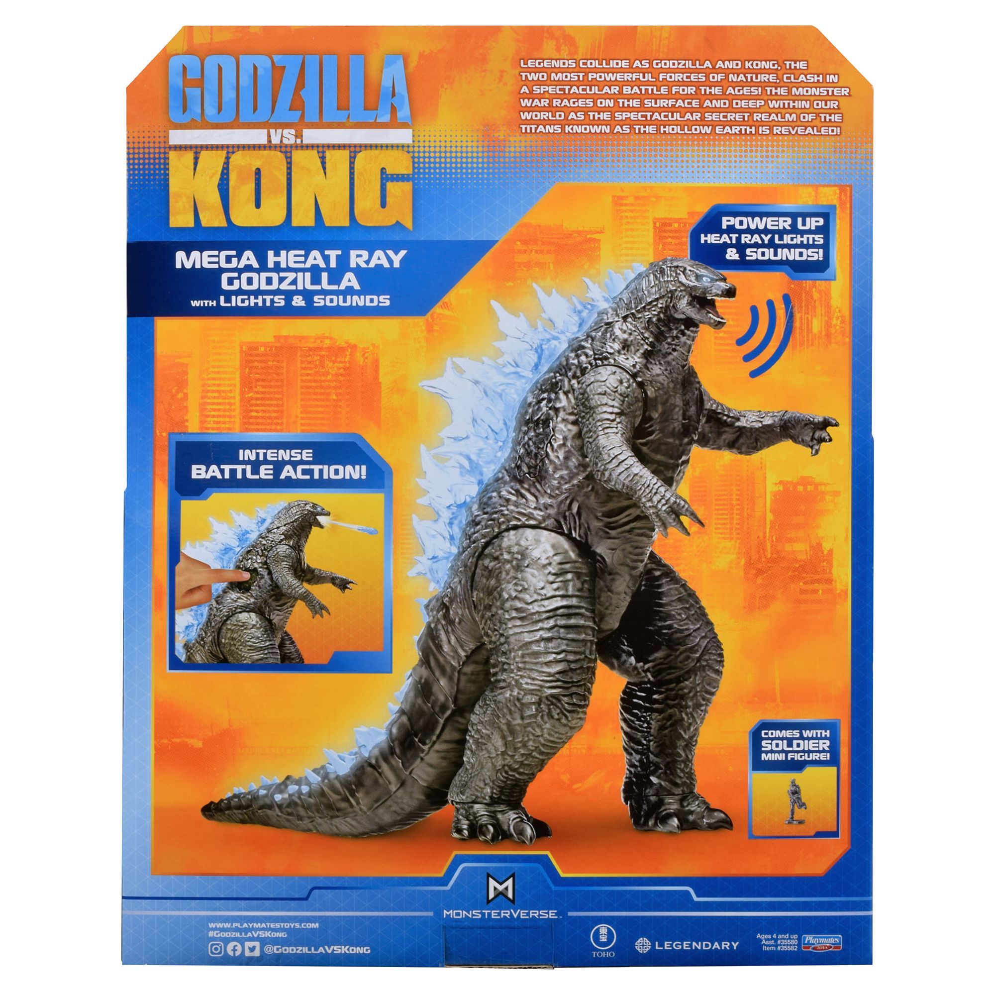 Godzilla vs Kong 13" Mega Godzilla Figure with Lights & Sounds - image 5 of 7