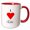 Red/White, variant on 3drose, Image of I Love Elvis with Big Red Heart, 11oz Mug