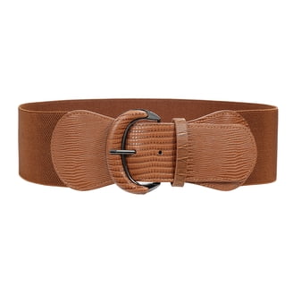 Womens Wide Stretch Waist Belt with Buckle Detail Elasticated Fashion Belt  for Dresses and Skirts - Walmart.com