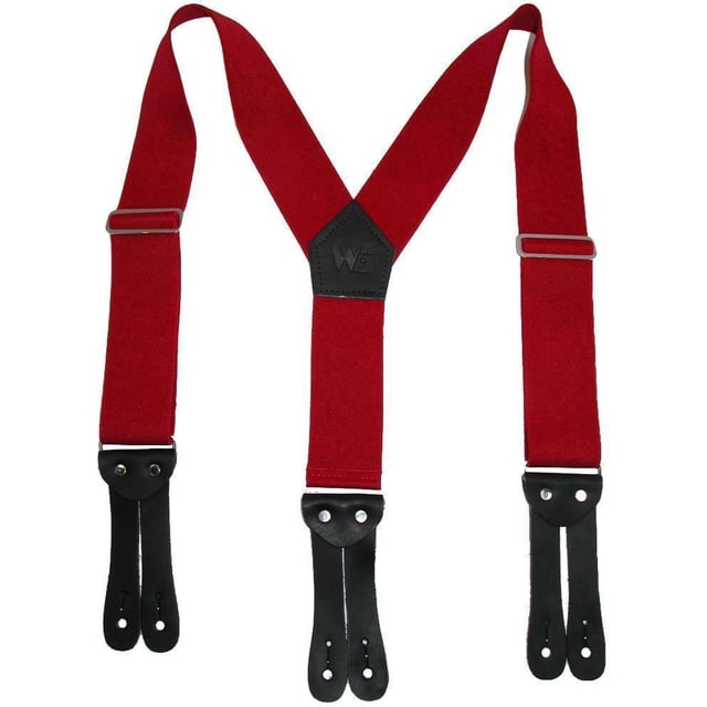 Welch Bretelles de Travail Élastiques à Boutons, Dos en Y, 2 Pouces (Hommes)