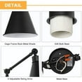 thumbnail image 3 of Haitral Swing Arm Sconces 2 pack - Dimmable Lamp with Mounted Light Fixtures in Black, 3 of 7