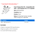 thumbnail image 2 of Front Timing Chain Kit - Compatible with 2007 - 2010 Hummer H3 3.7L 5-Cylinder 2008 2009, 2 of 2