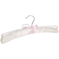thumbnail image 2 of Durable Quality Padded Hanger, Heavy Duty Satin Covered Coat Hangers for Women's and Men's Wardrobe, No Shoulder Bump, Extra Large, Soft Plush, Anti Slip for Wedding Dress, Suits, 2 of 5