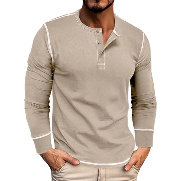 VJATTWR Men's and Big & Tall Men's Tri Blend Long Sleeve Tee Shirt, Sizes Xl