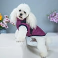 thumbnail image 6 of Pet Dog Jacket With Harness Winter Warm Dog Clothes For Small Dogs Windproof Big Dog Coat Winter Clothes Purple, 6 of 10