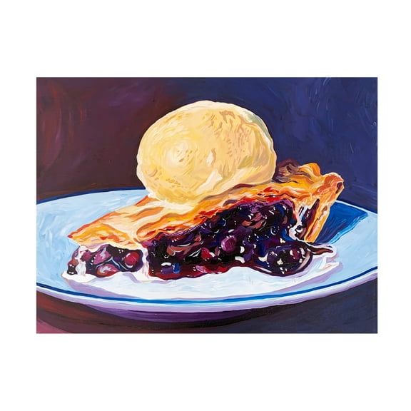 Key and Sea 'Blueberry Pie' Canvas Art