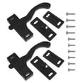 thumbnail image 3 of Miangastore 2pcs Camper Replacement Door Latch Black Rectangular For Motorhome Use, 3 of 8