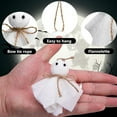thumbnail image 7 of BNNG Halloween Ghost Hanging Ornaments, 3 Inch Small Hanging Ghosts Tree Ornaments, Farmhouse Rustic Cloth Ghosts Hanging Decoration for Haunted House Party Yard Tree Decor, 7 of 7