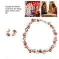 thumbnail image 3 of Conjunto De Joyería Nupcial, Con Decoración De Diamantes De Imitación, Estilo Moderno, Material De aleación Duradero, Especial Y Exquisito, Adecuado Para Citas, Fiestas,, 3 of 7