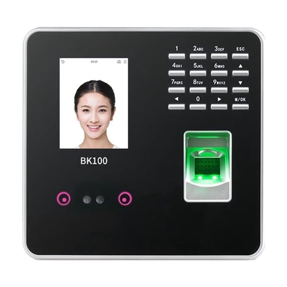 USB Biometric Fingerprint Face Recognition Employee Time Attendance Machine Time Clock Recorder Device ,Versatile Punching Options