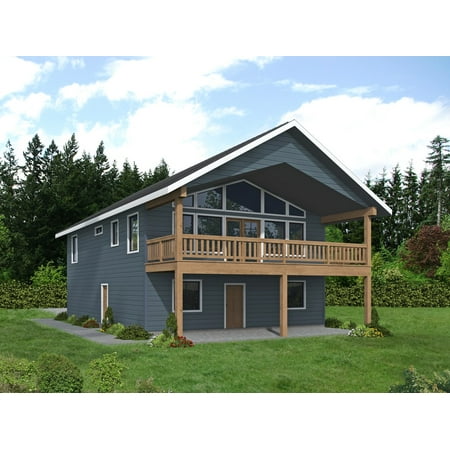 001-3218: Craftsman Garage apartment 2 Bed, 2 Bath Luxury Home Plan, 1379 Sq Ft: Full Blueprints with License to Build by Home Plan Marketplace - Lesuto