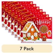 (7 pack) Freshness Guaranteed, Build Your Own Christmas Gingerbread Cookie House Kit, 35.3 oz