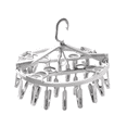 thumbnail image 1 of Percha Plegable Giratoria Para Secar Ropa Con 24 Pinzas gris, 1 of 5