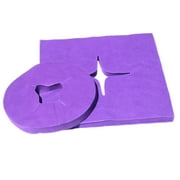 200 Pieces Disposable Cradle Covers - , Non-Sticking Massage Covers & Headrest Covers for Massage Tables Chairs Purple