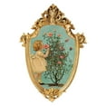 thumbnail image 3 of Retro Style Photo Frame Picture Frame Gold Vintage Picture Frame Holder Ornate Ornament for Hallway, 3 of 8