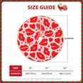 thumbnail image 2 of Fotbe Lips Kiss Pattern Christmas Tree Skirt, Tree Skirts Plush Christmas Decorations, Christmas Tree Skirts Xmas Decorations Holiday Party Decor-30", 2 of 6