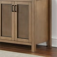 thumbnail image 6 of Hadiya 72" Double Bathroom Vanity Set in Brown Pine with Aosta White Composite Stone Countertop without Mirror, 6 of 8
