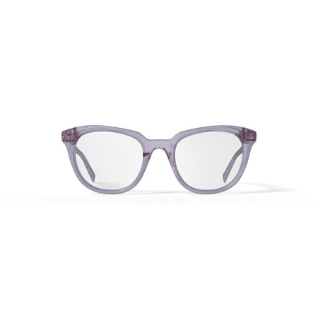 Walmart Women's Lucia Square Prescription Eyeglasses with Case, Pink Crystal
