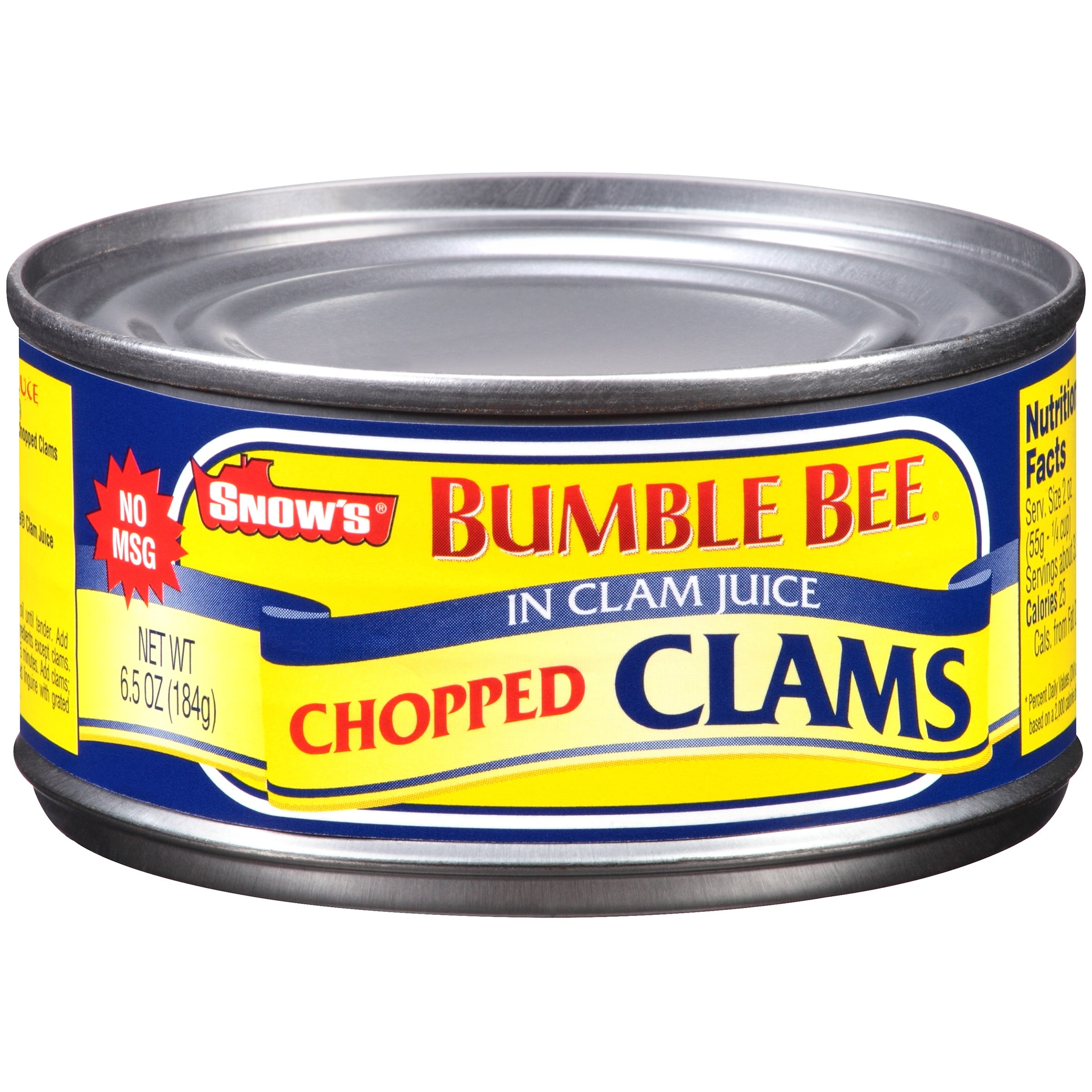 Bumble Bee Snow's Chopped Clams, 6.5oz can