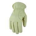 thumbnail image 6 of Work Gloves Cowhide Leather Gloves Reinforced Durable Construction, Hand Tools, Driving, Forest, Gardening Work Safety Gloves Bone White-L, 6 of 9