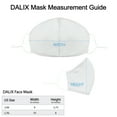 thumbnail image 3 of DALIX Cloth Face Mask Reuseable Washable in Gray Made in USA - L-XL Size (3 Pack), 3 of 5