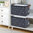 thumbnail image 2 of Yayeee Foldable Storage Basket for Shelves Set of 2 Waterproof Cloth Bins with Handles, Starry Night Pattern, 2 of 7