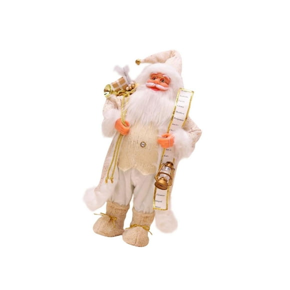 Santa Claus Figurine Decoration Collectibles for Doll Hand Bathroom Fireplace New Year