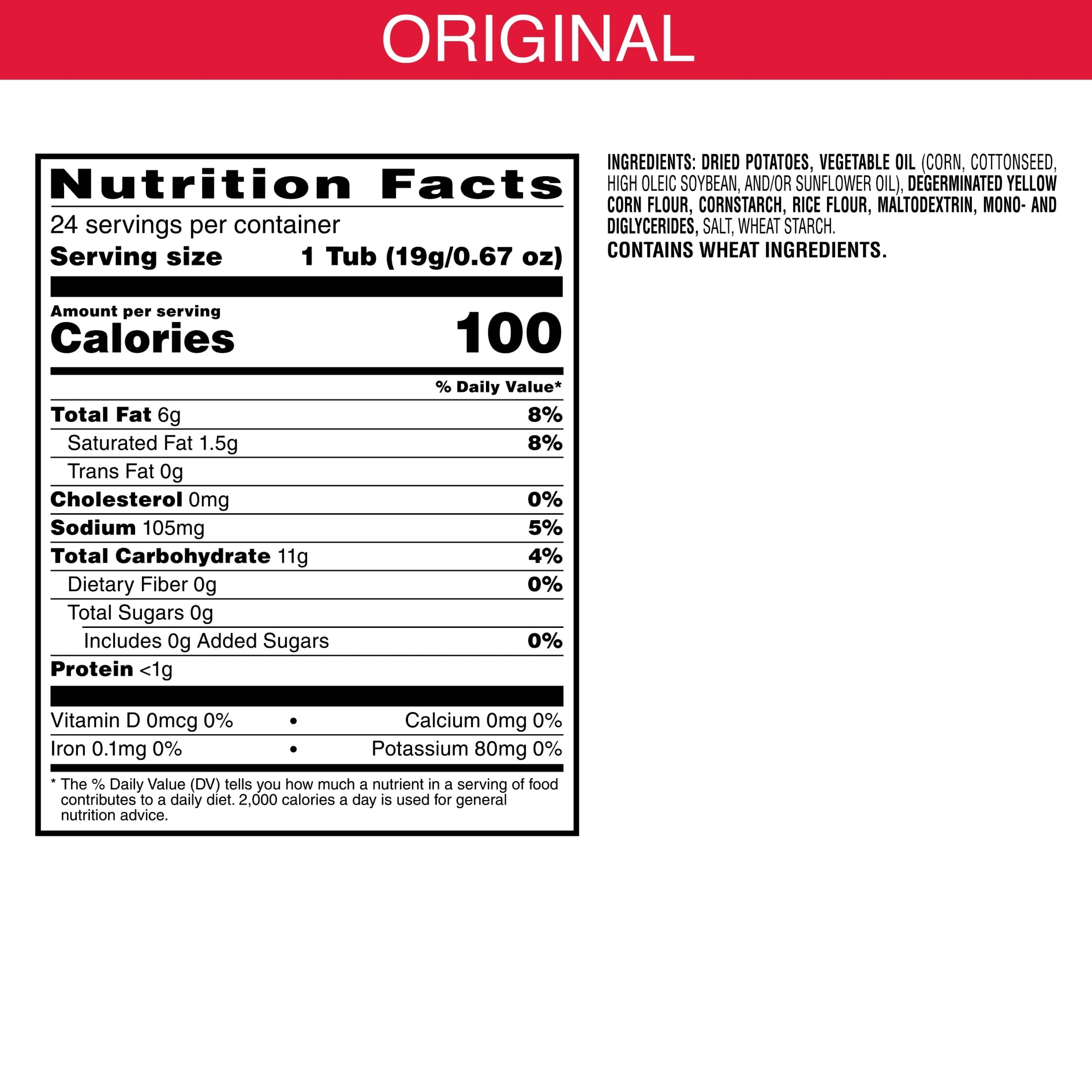 Pringles Original Potato Crisps Chips, Halloween Snacks, 24 Count
