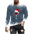 thumbnail image 2 of Blusas y camisas de manga larga y cuello redondo para hombre, camisetas casuales con estampado de moda y cuello redondo, blusas de licra de manga corta para hombre., 2 of 6